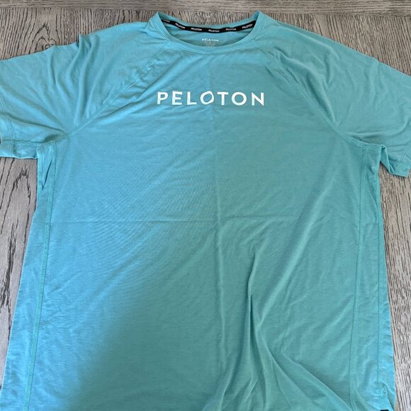 Peloton Tech Short Sleeve (XL) Light Blue/Teal - Picture 1 of 3